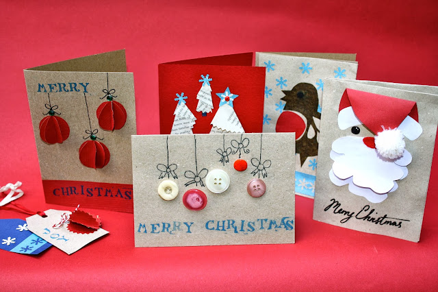 Handmade Christmas Cards - Part Two - Mrs Fox's sustainable life, home, crafts and food