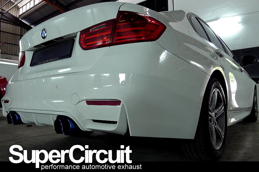 SUPERCIRCUIT Exhaust Pro Shop Quad Exhaust Conversion of BMW 320i F30