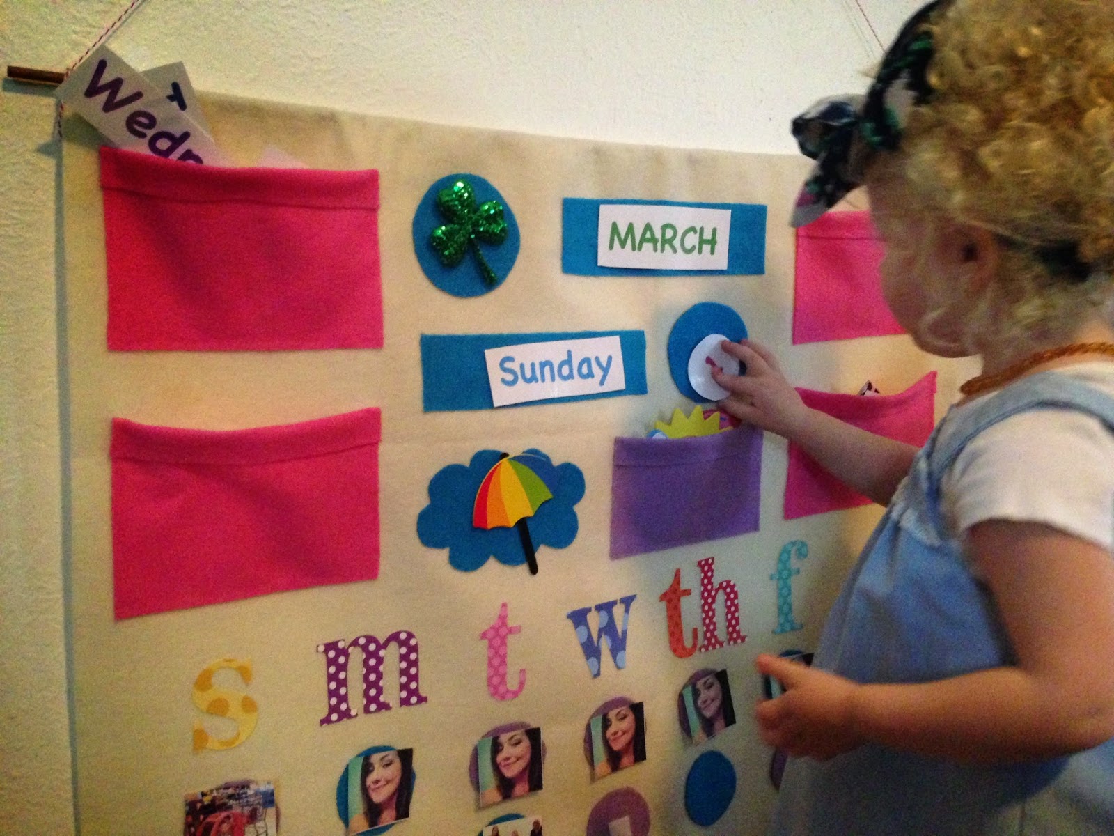 A Little Blueberry DIY Toddler Felt Calendar