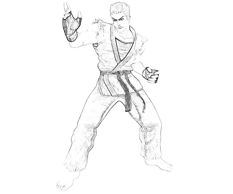 Printable King of Fighters Ryo Sakazaki Skill Coloring Pages printable-king-of-fighters-ryo-sakazaki-skill-coloring-pages