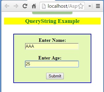 How to write querystring