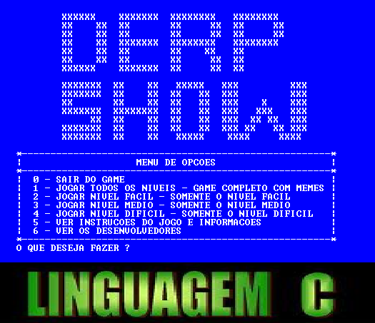 Downtrônica )) : Game - Quiz de Informática em Linguagem C