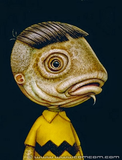 07-Fish-Boy-Naoto-Hattori-Dream-or-Nightmare-Surreal-Paintings-www-designstack-co