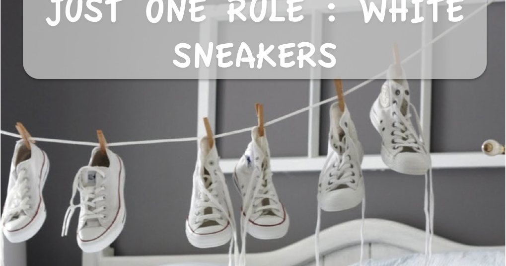 Trends Hashtags White Sneakers ON