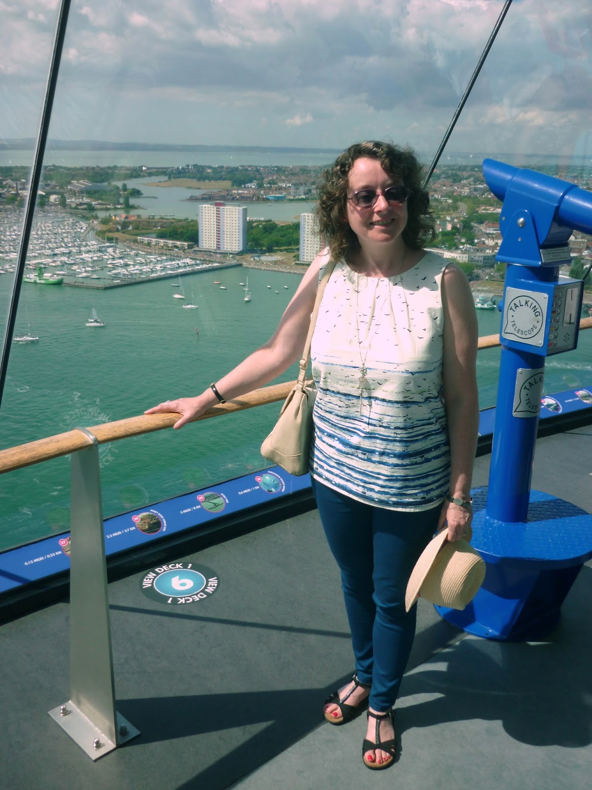 On the viewing deck of the Spinnaker Tower | Petite Silver Vixen