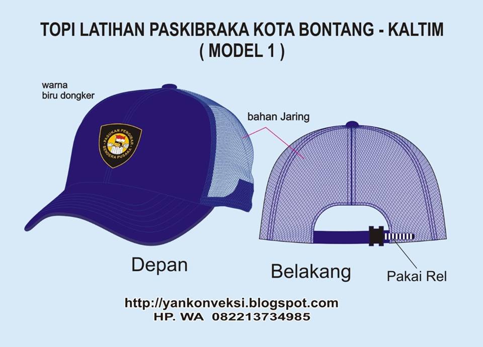 TOPI LATIHAN PASUKAN 45 PASKIBRA