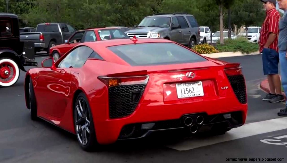 Red Lexus LFA Supercar Drive by YouTube Red Lexus LFA Supercar Drive by YouTube