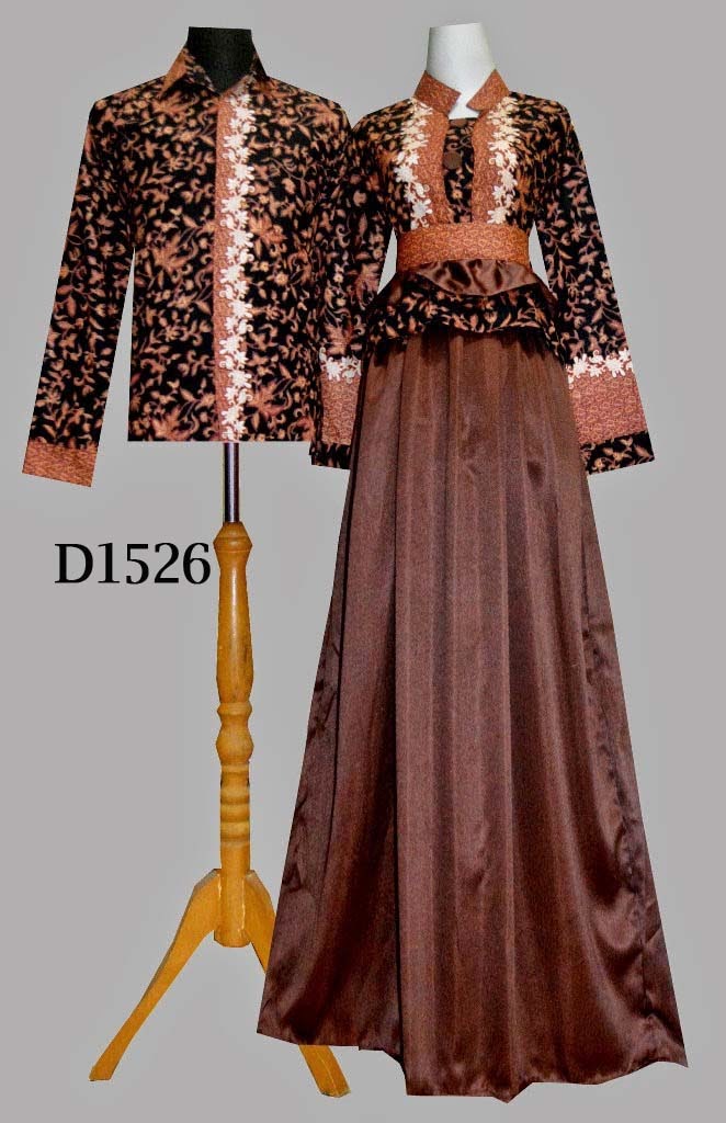 Model Baju Batik Couple Lengan Panjang
