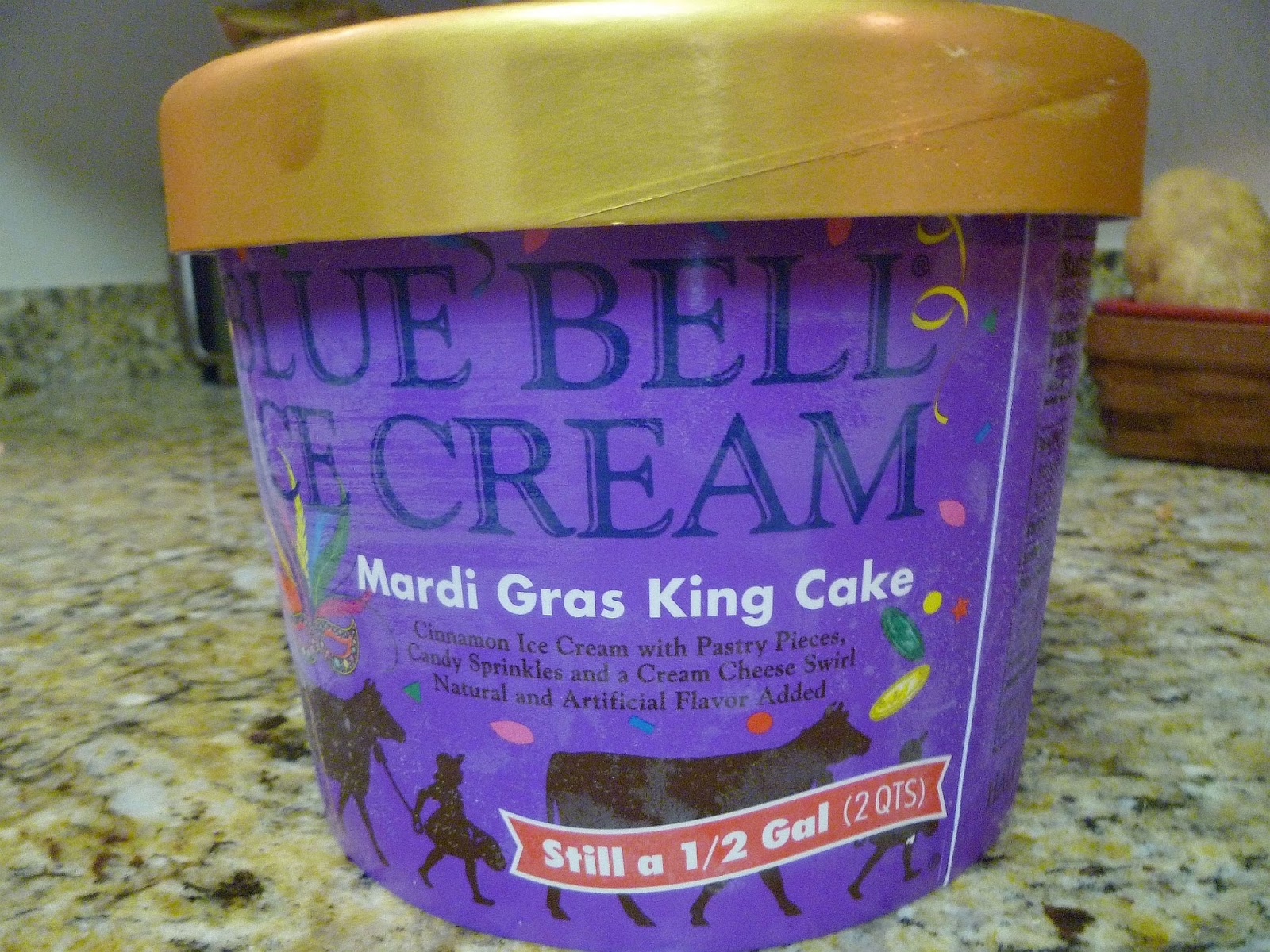 food and ice cream recipes Steve's Review of Blue Bell Mardi Gras King Cake (Seasonal, Gulf
