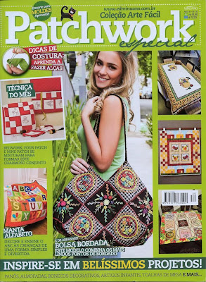 Maria Adna publica, Maria Adna revista, Maria Adna Ateliê, Patchwork bolsas e afins, Caminho de mesa A moranga, Bolsa Traci, Panô A bruxa e os gatos, Panô As casinhas e as galinhas, Panô A vida na árvore, Almofadas As anjinhas, Colcha juvenil com fronha Lancaster