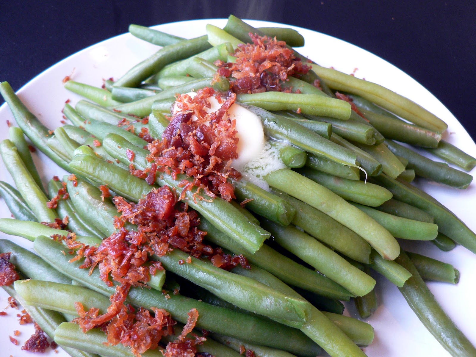Green Beans with Butter and Bacon Bless This Mess
