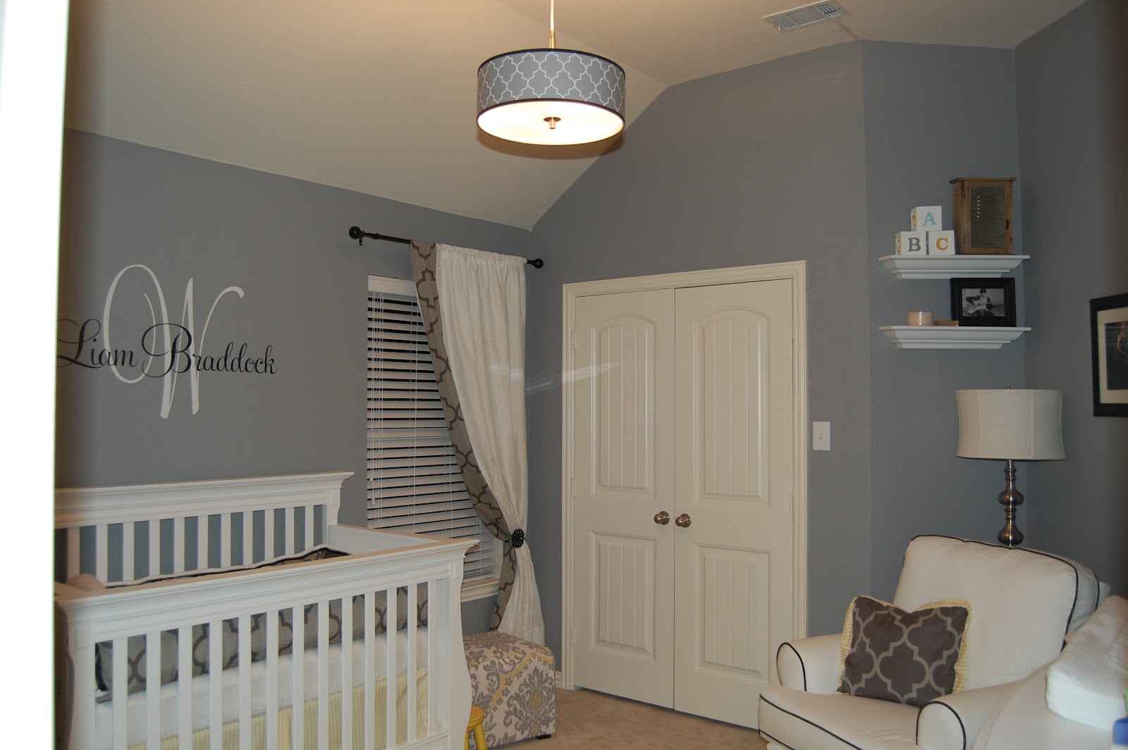Style with Wisdom Grey and Yellow Nursery