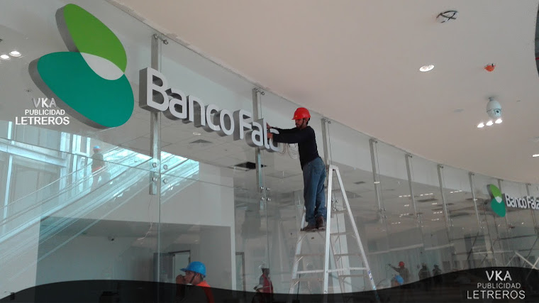 BANCO FALABELLA LETRERO EN ACRILICO