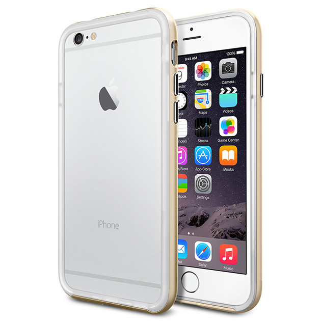 เคส iPhone 6 รหัสสินค้า 135039 สีทองยางขาว
