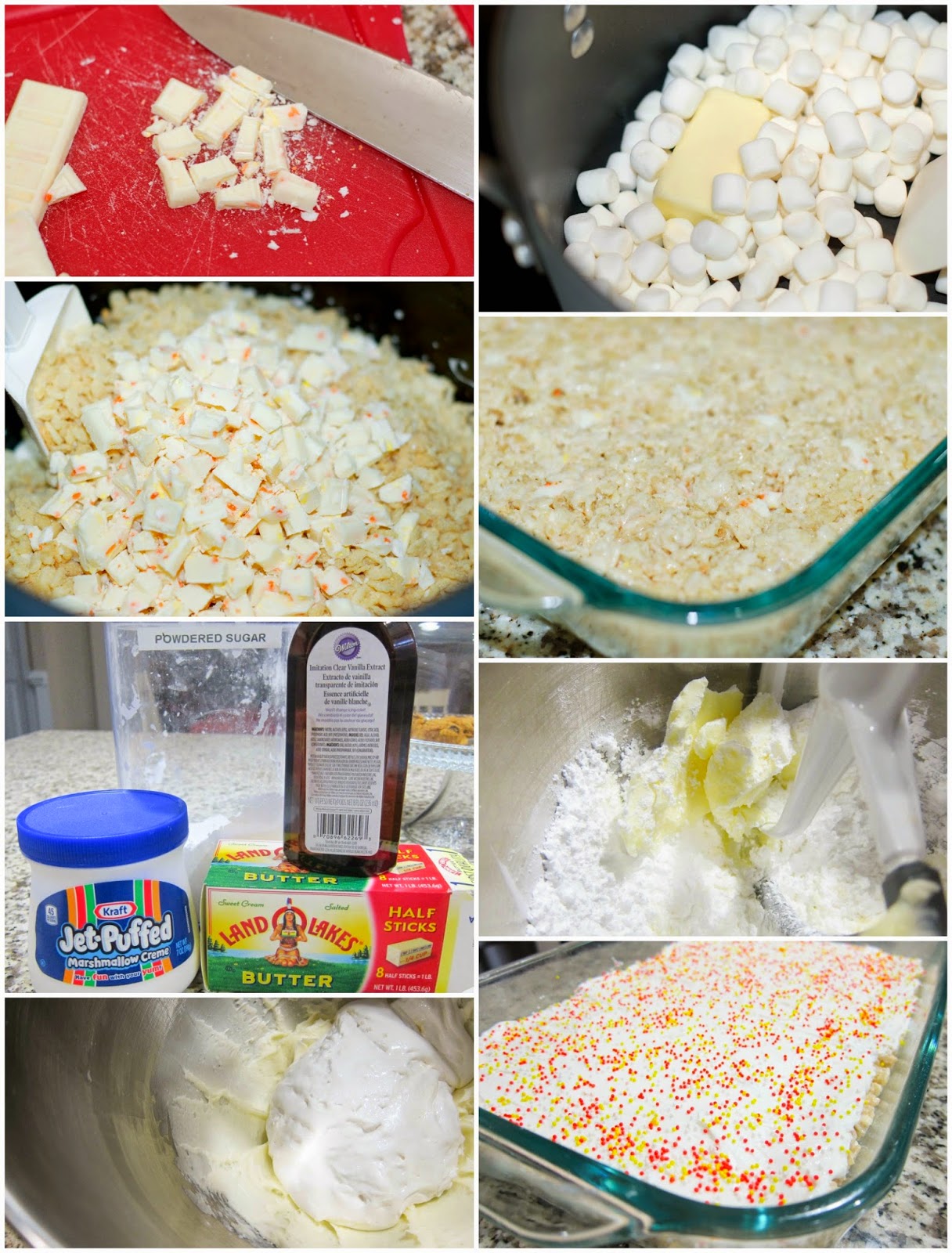 Making Candy Corn Rice Krispies by The Sweet Chick