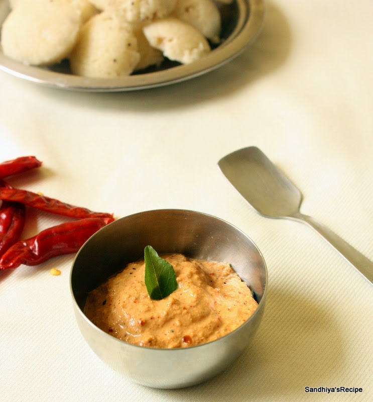 Sandhiya's Cookbook Peanut Chutney