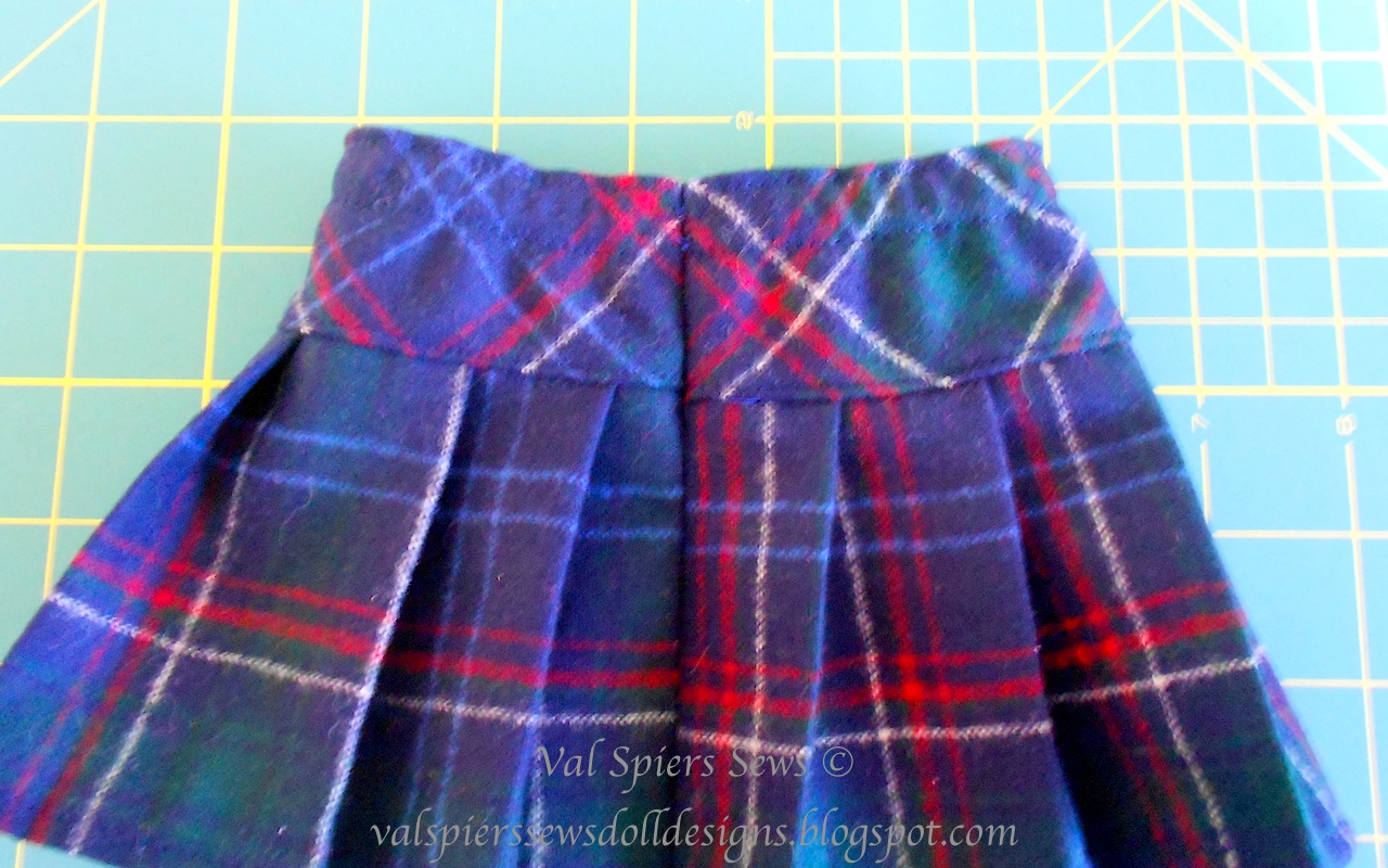 Doll Clothes Patterns by Valspierssews How to Make a Pleated Skirt for