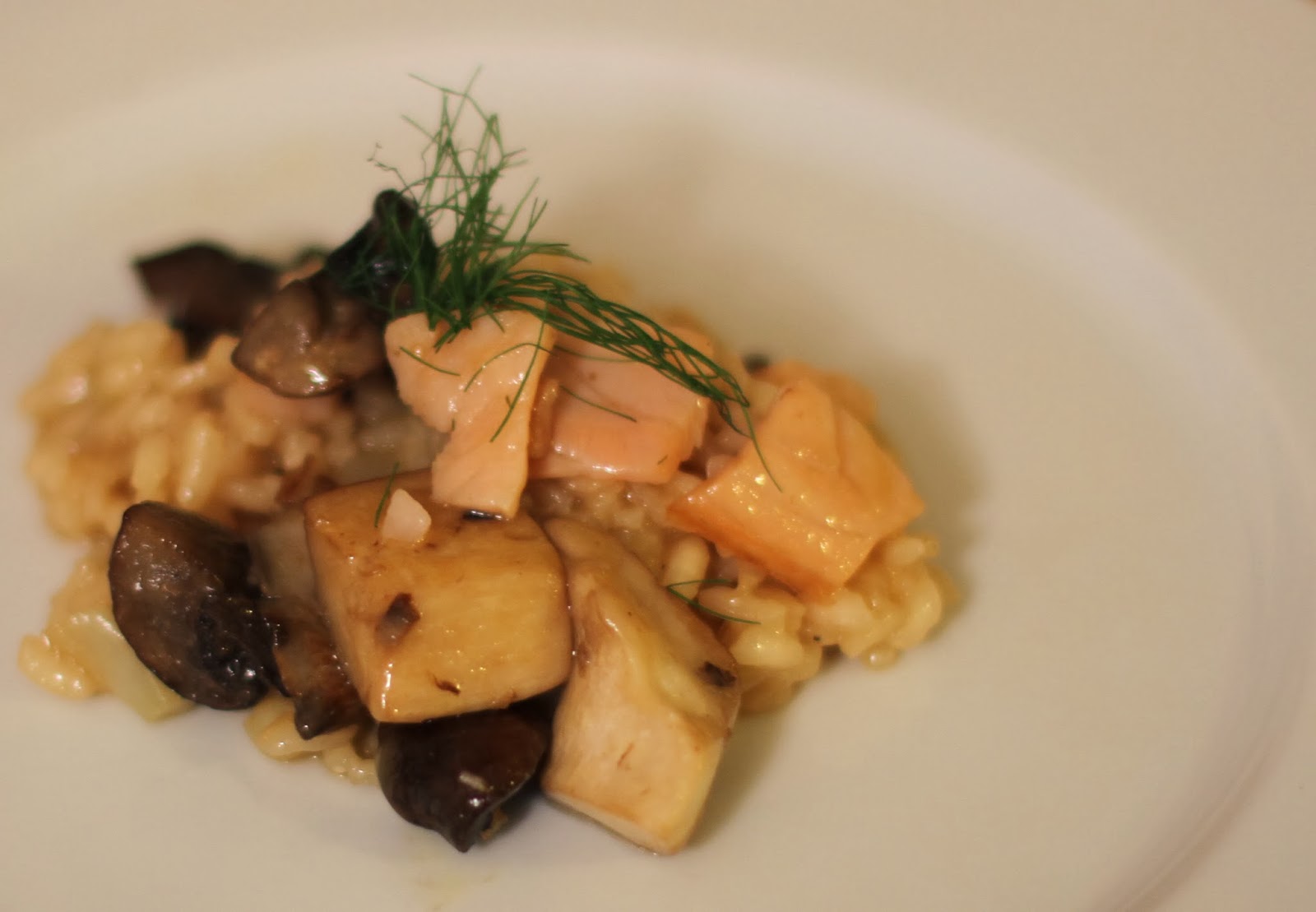 Nimble Fingers and Steady Eyebrows Fennel and Mushroom Risotto