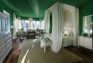 warna cat kamar tidur hijau