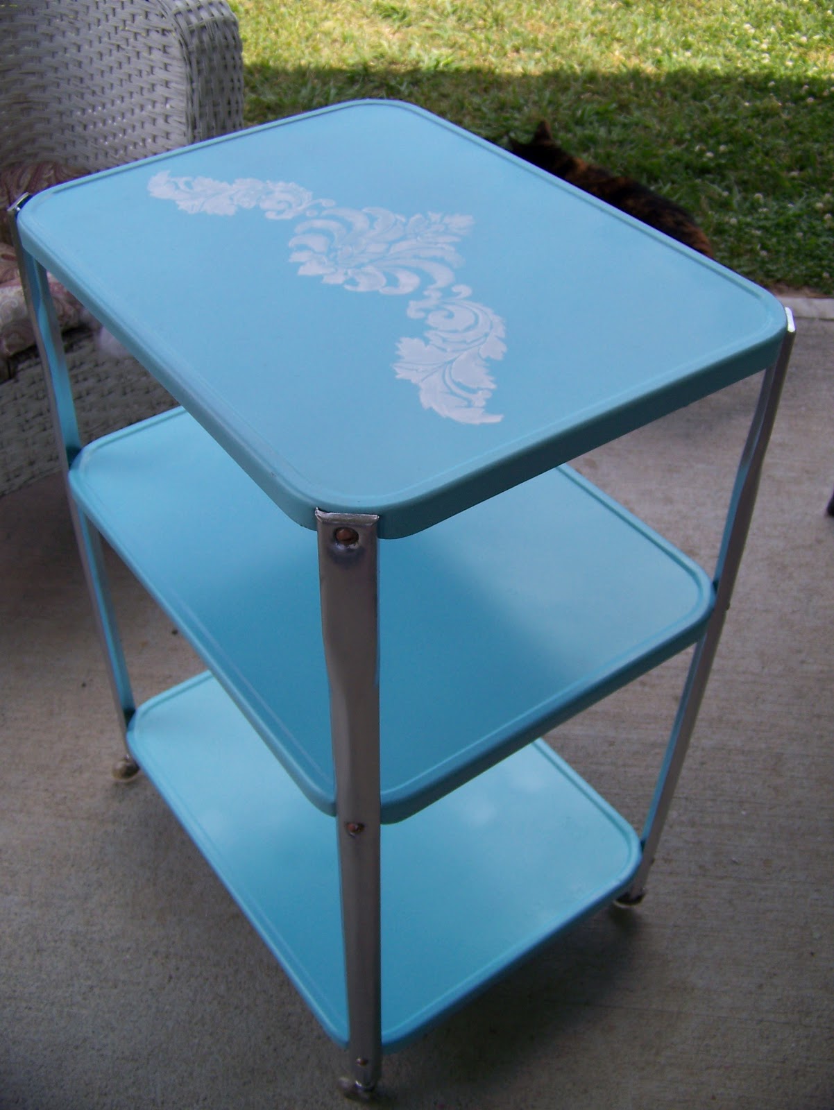 My Happy Place Vintage Kitchen Utility Cart