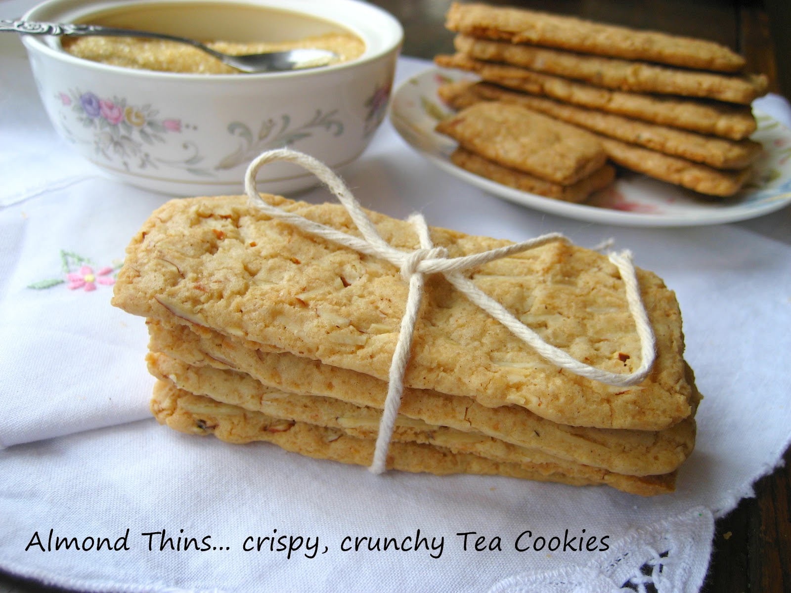 Home Cooking In Montana Pains d'Amande... Almond Thins(Crunchy Tea
