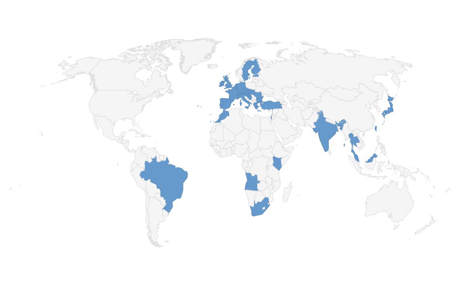 41 países visitados