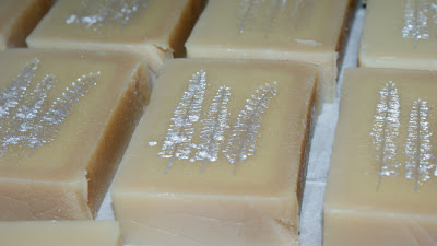 DIY Hand Stamped Soaps - Homemade Fern Decorated Soaps - Creative Ways to Use Stamps and Mica to Decorate Your Cold Process Soaps