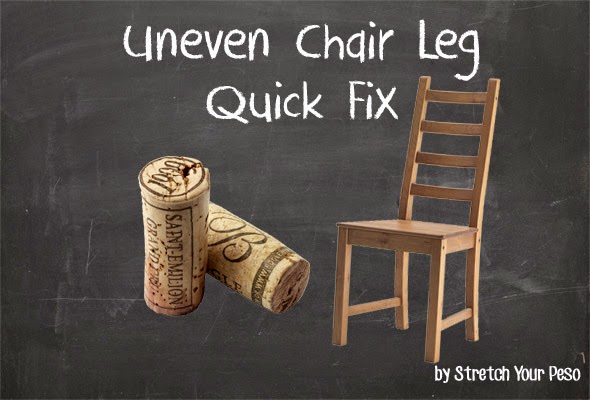 Quick Fix Uneven Chair Leg Solution Diy Wine Cork