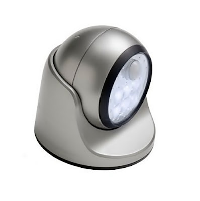 Fulcrum Silver Motion Sensor LED Porch Light 
