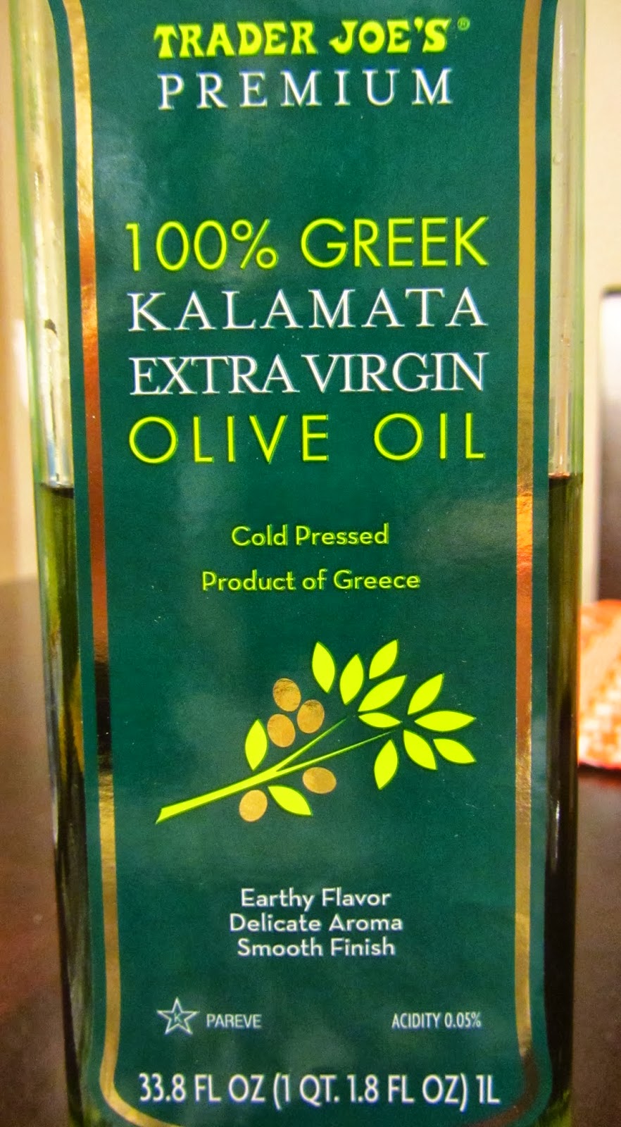 Design Sensible A true olive oil at Trader Joe's