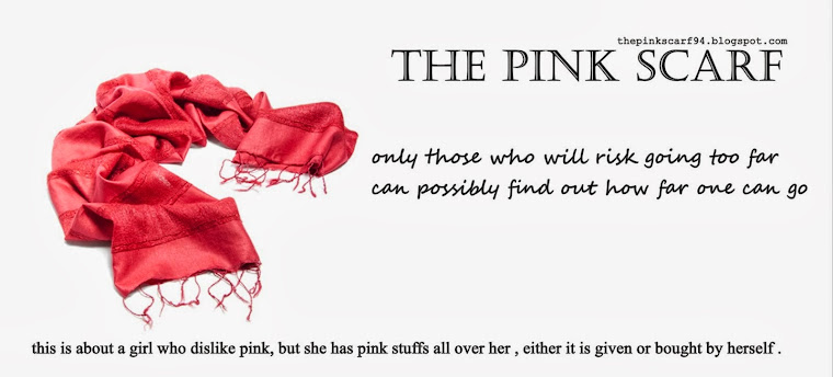the pink scarf
