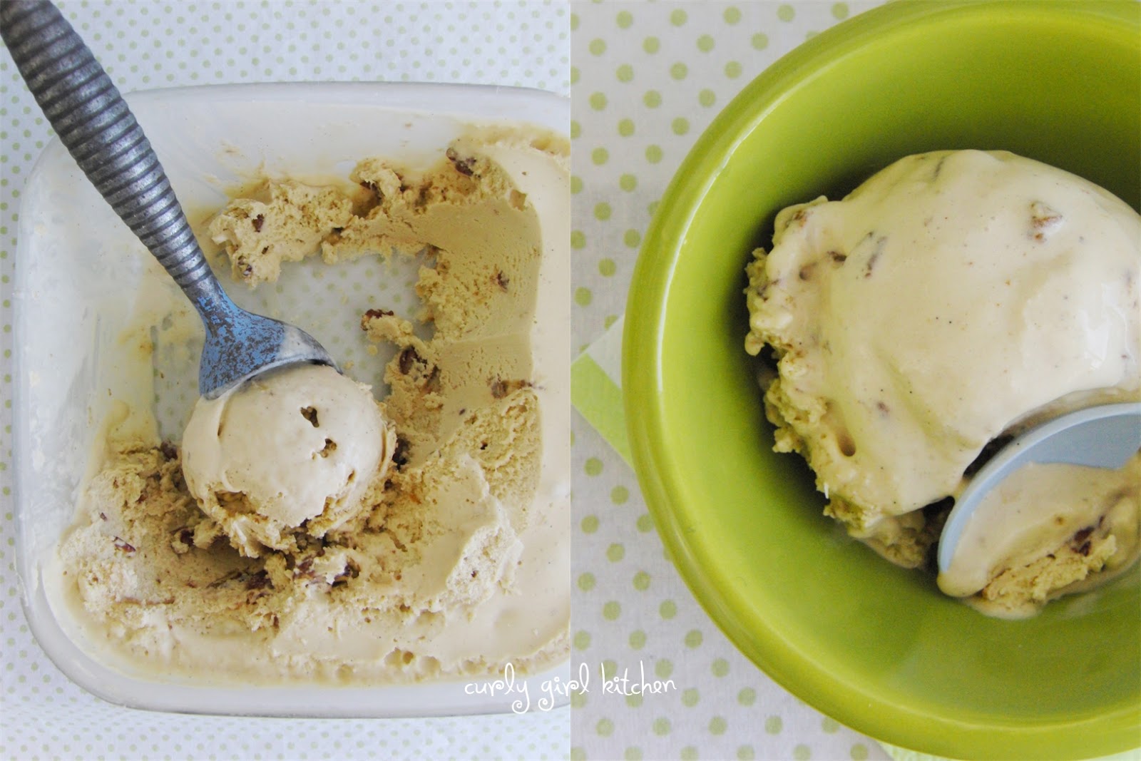 Curly Girl Kitchen Butter Pecan Ice Cream and a Pie in a Cake