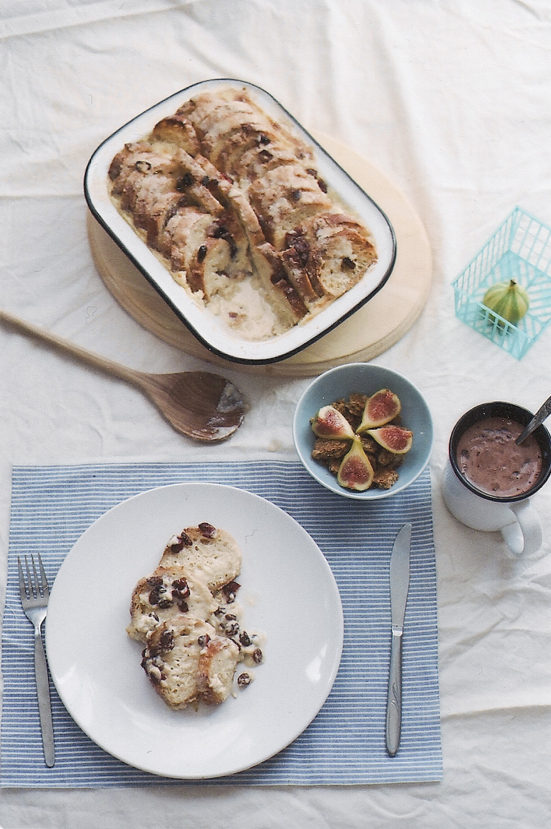 Always With Butter Buttered Baguette Bread Pudding