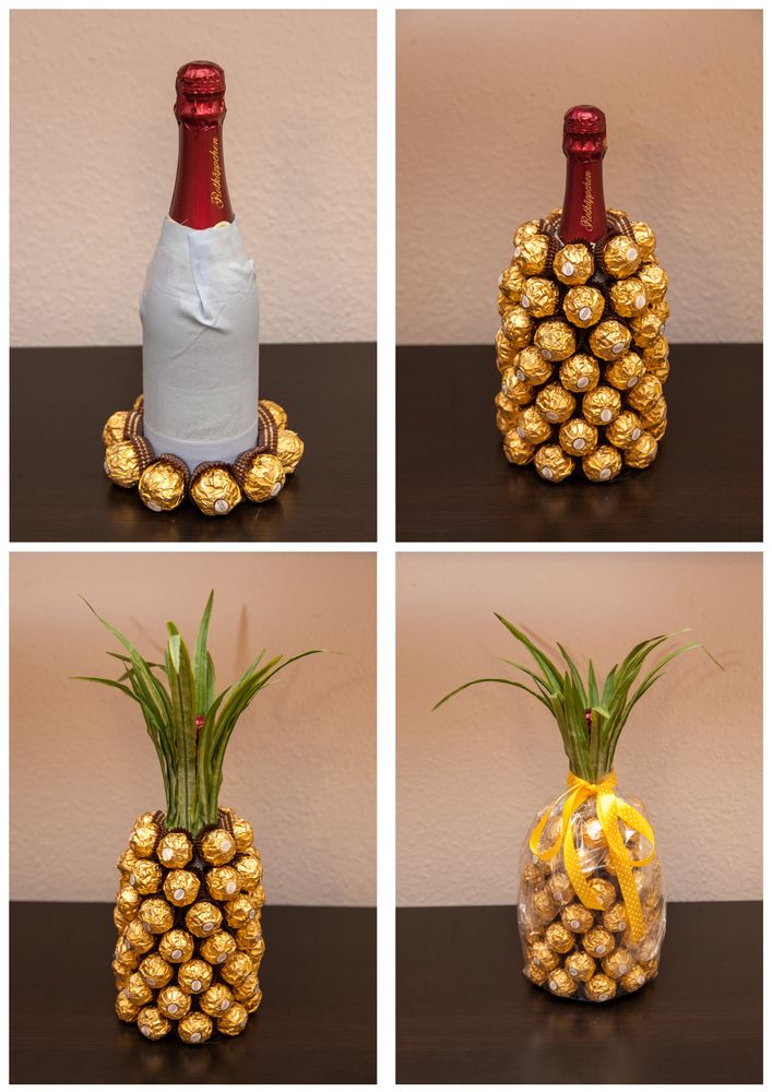 Mitbringsel Rocher Sekt Ananas