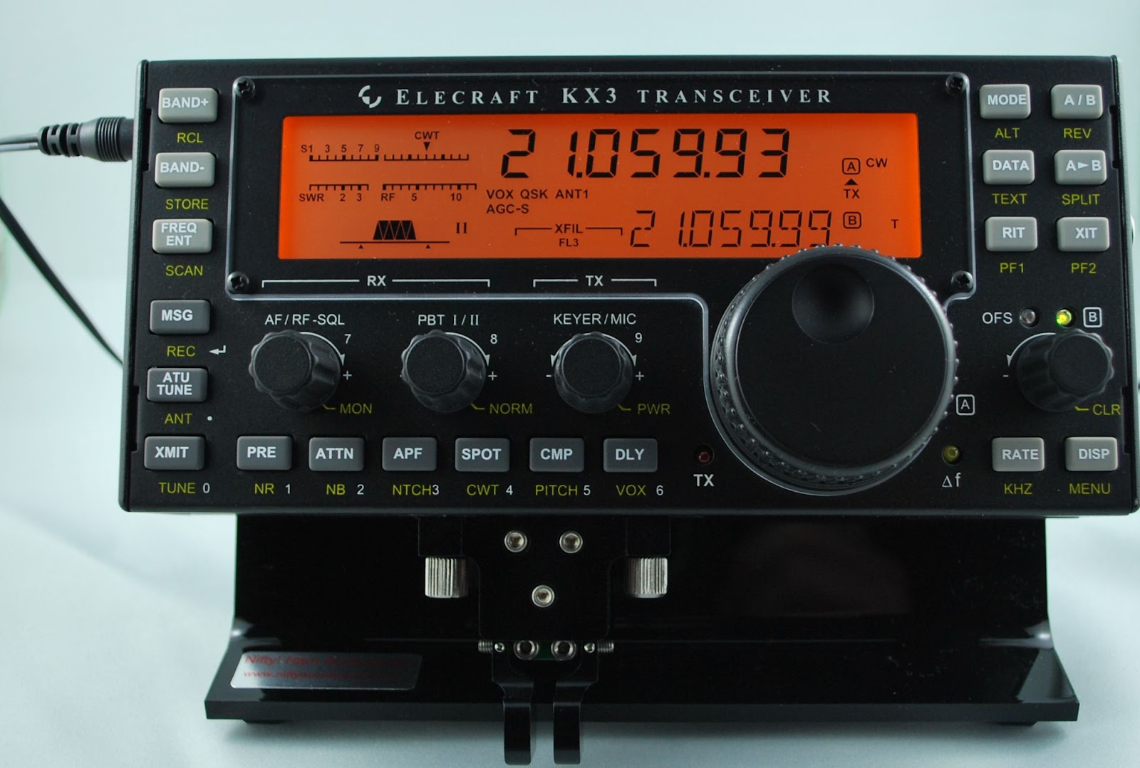 VE9KK Blog : Elecraft KX3...stand, CW key and battery charger.
