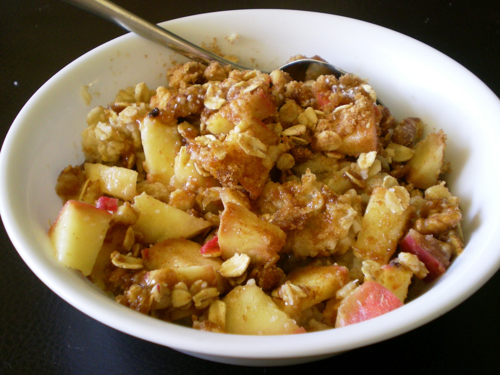 Oatmeal with Cobbler Topping From Anne's Kitchen