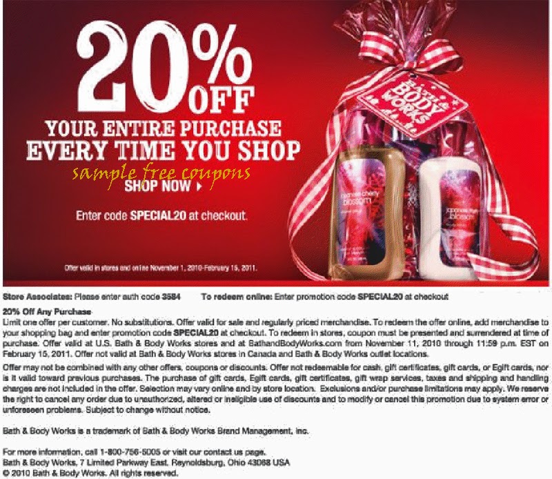 Bath And Body Works Coupons October 2014