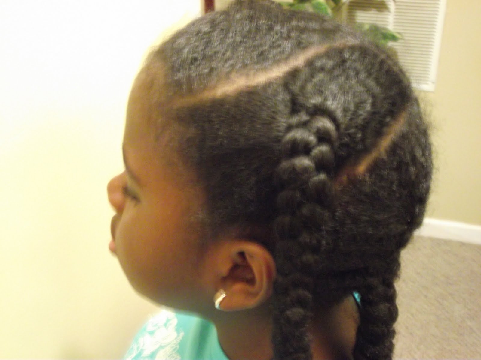 Summertime Natural Hair Style For Kids