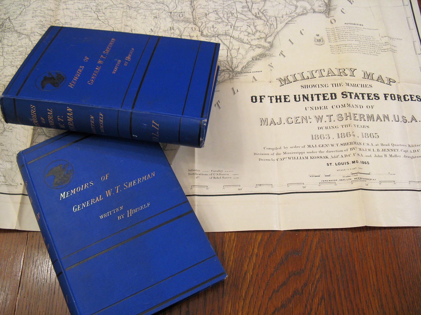 1875 Memoirs of General William T. Sherman 2 Vol 1st Ed 1875 Memoirs of General William T. Sherman 2 Vol 1st Ed