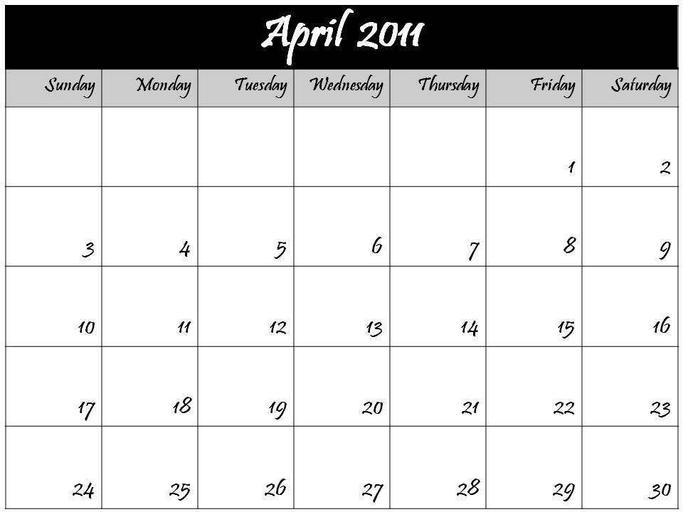 april 2011 calendar printable free. 2011 calendar printable april.