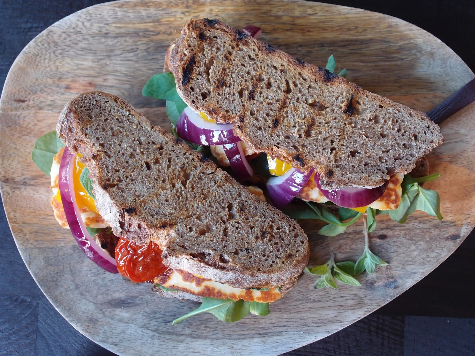 The VegHog Grilled sourdough sandwiches