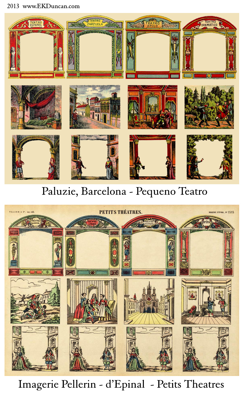 EKDuncan - My Fanciful Muse: Spanish Paper Theater Images Part 2 - Paluzie,  Barcelona
