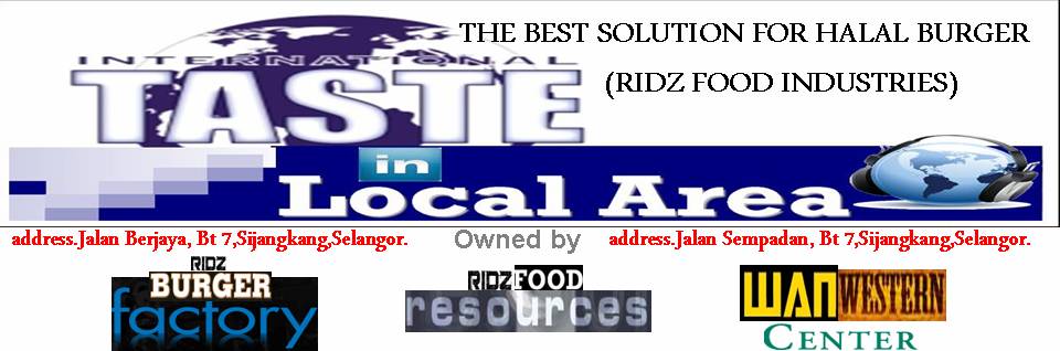  THE BEST SOLUTION FOR HALAL BURGER (RIDZ FOOD INDUSTRIES)