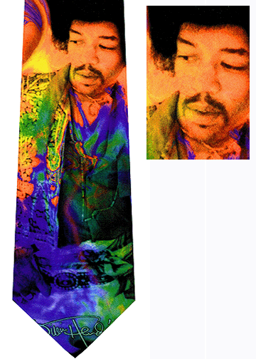 My Favorite Tie Today Jimi Hendrix Psychedelic By Ralph Marlin