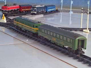 Composição verde do Super Rail Automatico (Ferrorama espanhol).