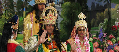 Kids performance of Ram Navmi leela performance at Jagadguru Kripalu Maharaj Ji's ashram at Radha Madhav Dham
