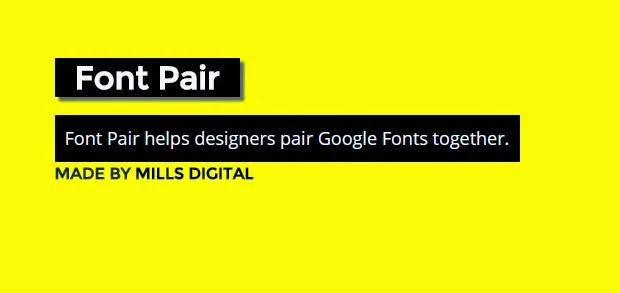 Library Font Pair For Web