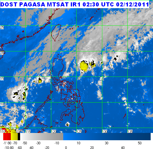 Weather Forecast Philippines Today 12.02.11 AM