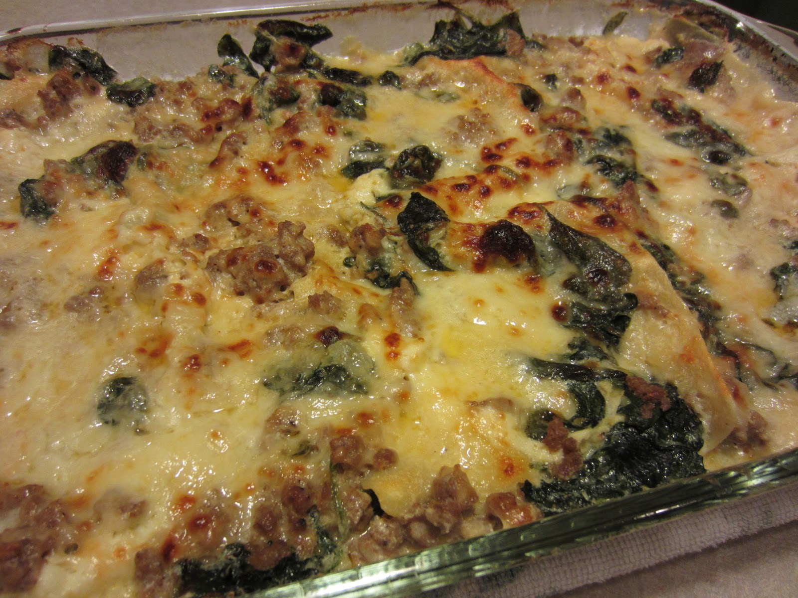 Turkey Sausage and Spinach Lasagna Renee's Kitchen Adventures
