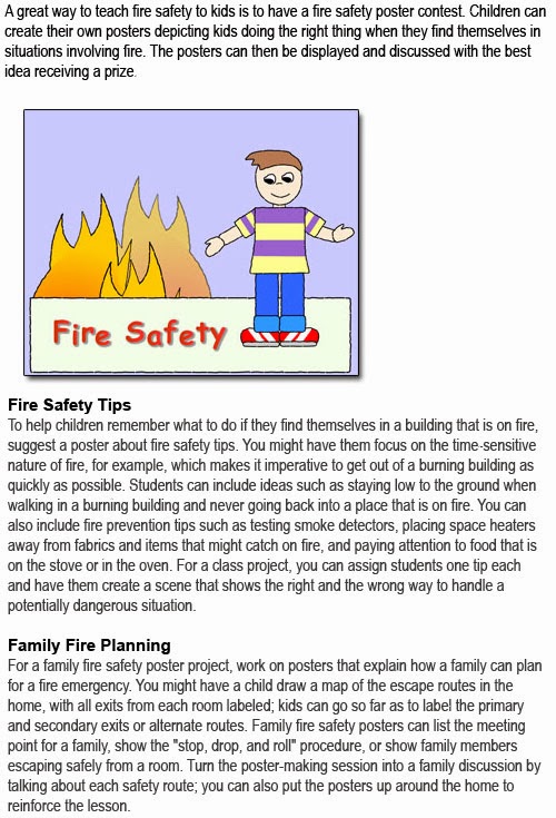 Fire safety posters for kids